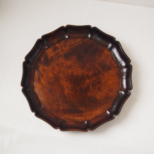 115　栃朱漆輪花盆| 原清