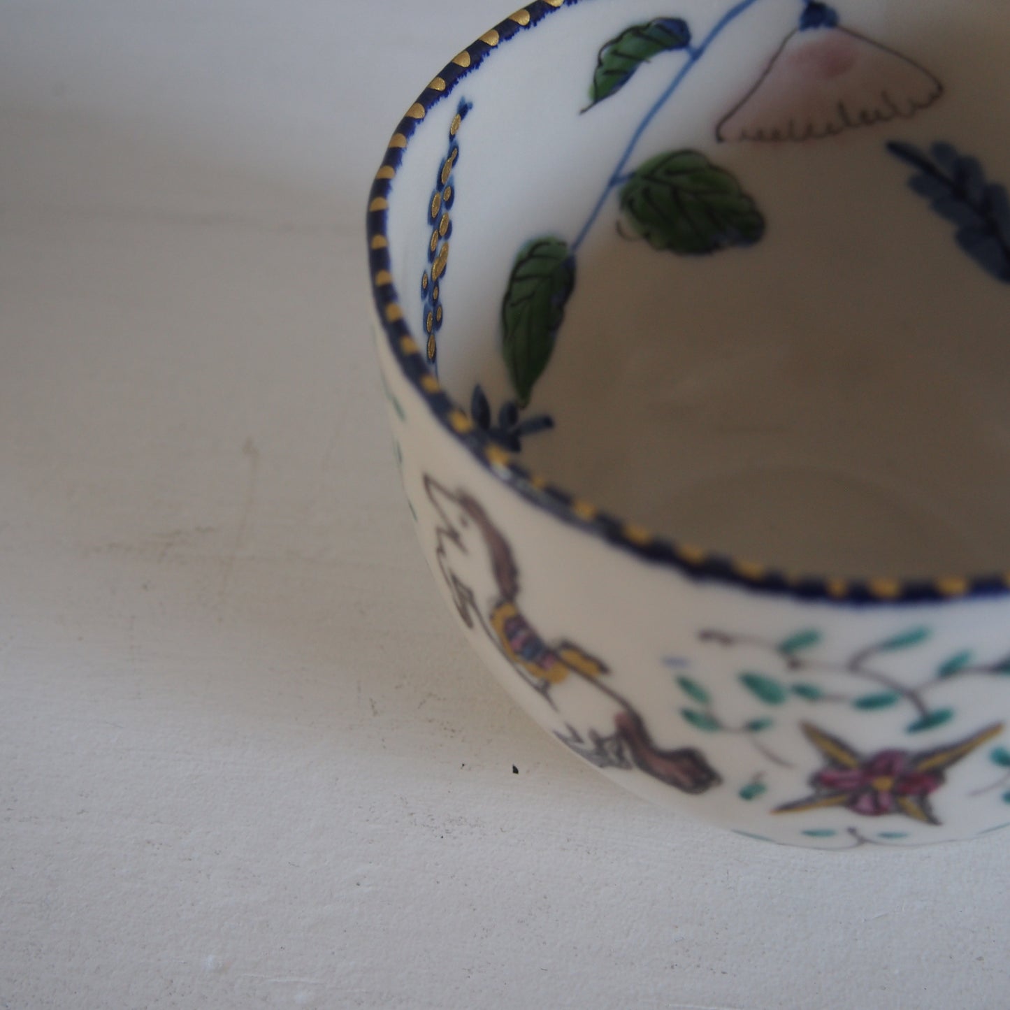 23-2　馬文様カフェオレボウル | つちやまり