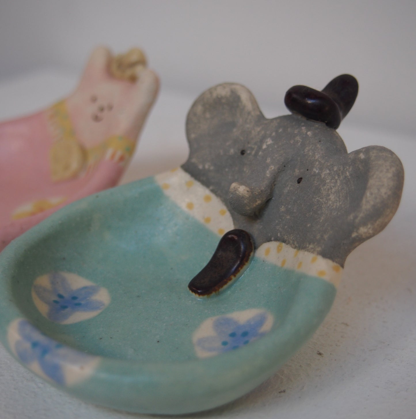 6　ひなシュガーボウル（ゾウ・ウサギ） い | 伊藤みほ