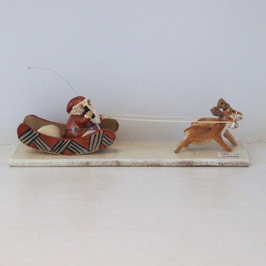 15 ソリ・トナカイ二頭 | やなぎ　ゆきお