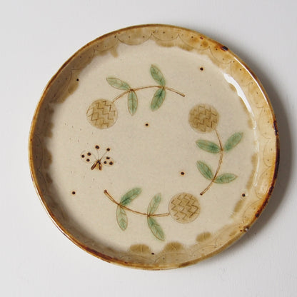 18　黄色い花のプレート（中） | 滝沢三奈子