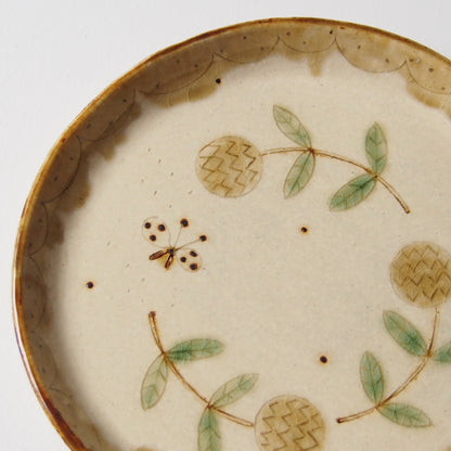 18　黄色い花のプレート（中） | 滝沢三奈子