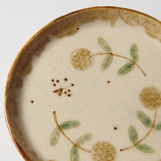 18　黄色い花のプレート（中） | 滝沢三奈子