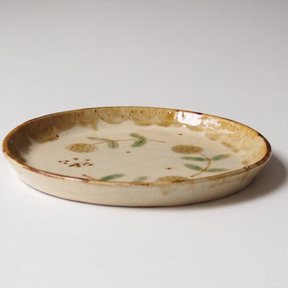 18　黄色い花のプレート（中） | 滝沢三奈子