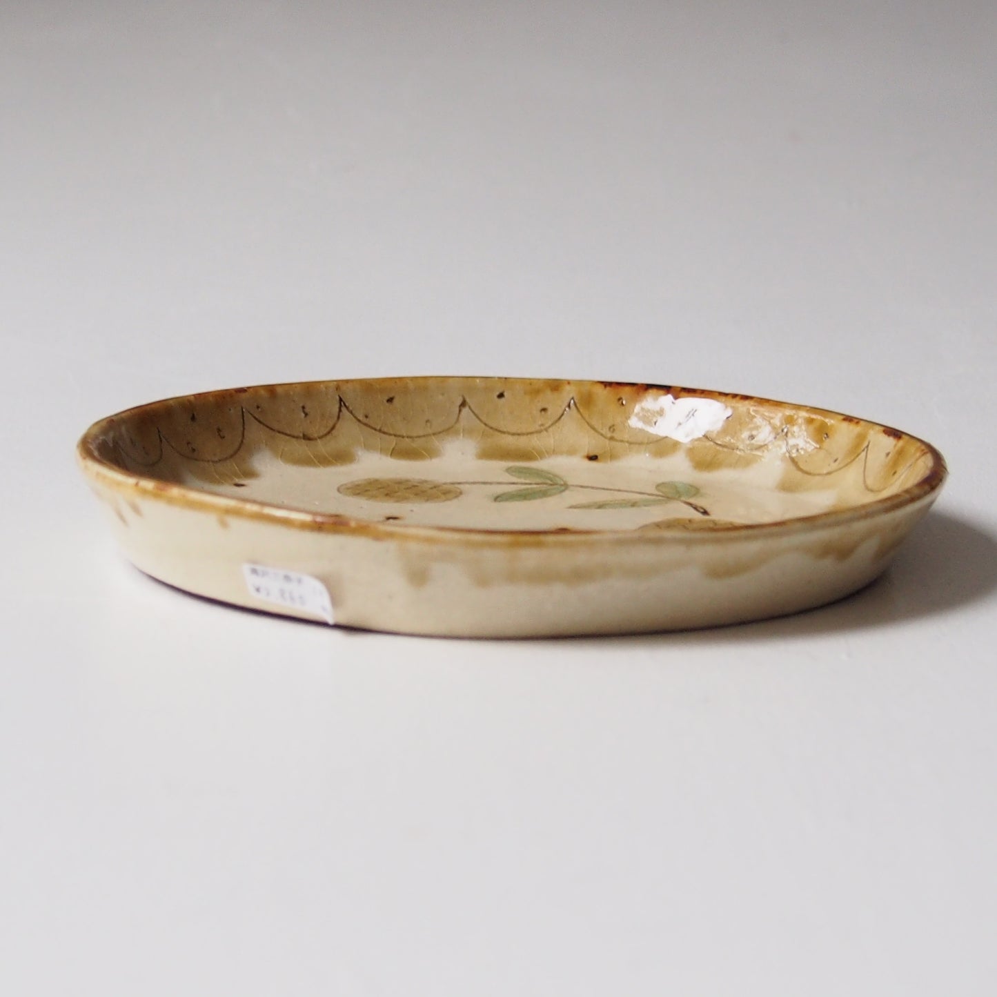 19　黄色い花のプレート（小） | 滝沢三奈子