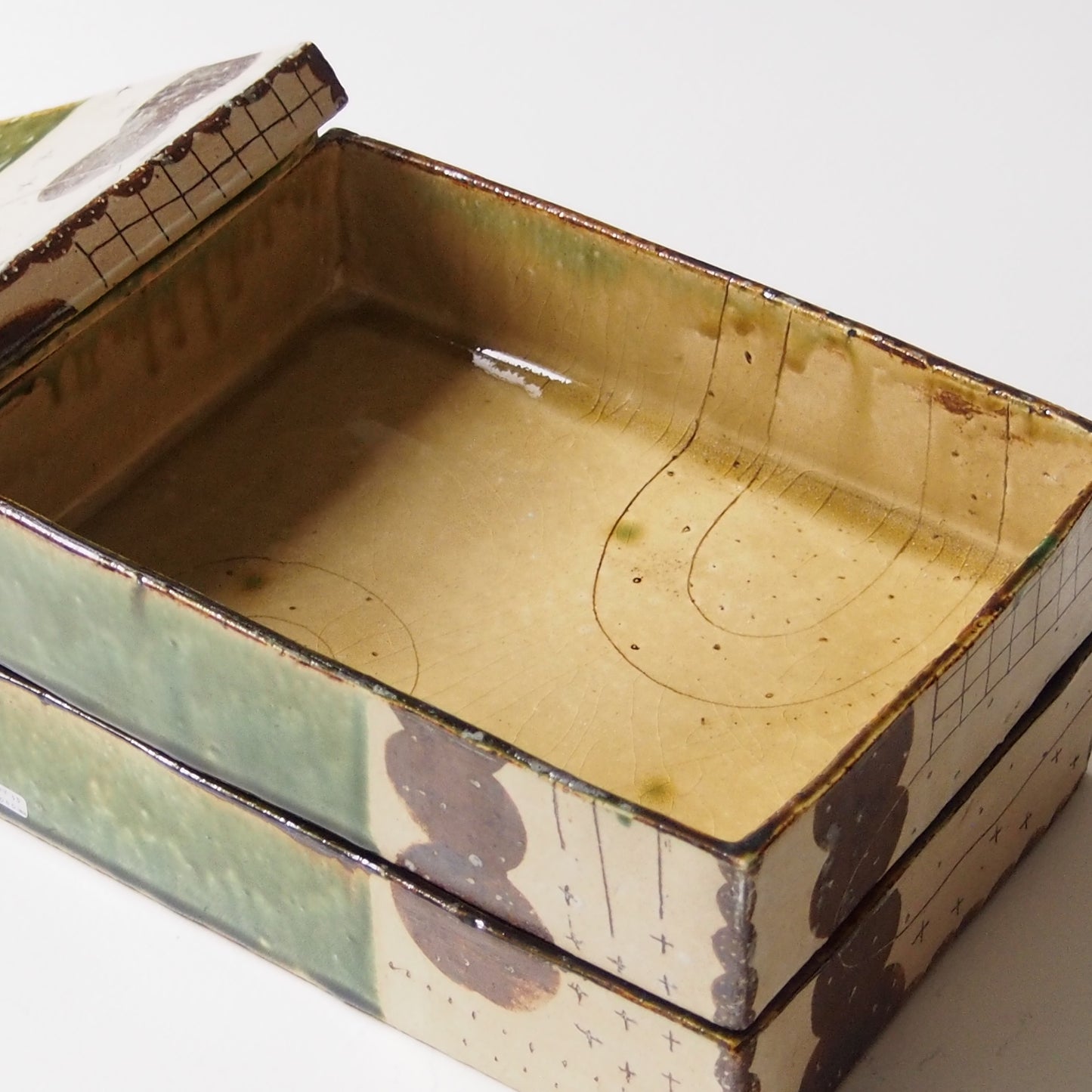 35　織部2段重箱（大） | 滝沢三奈子