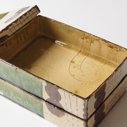 35　織部2段重箱（大） | 滝沢三奈子