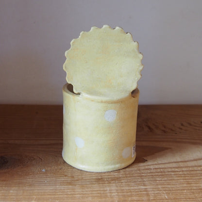 26　チェック柄くま缶(大) | 我妻なおり