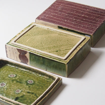 35　織部2段重箱（大） | 滝沢三奈子