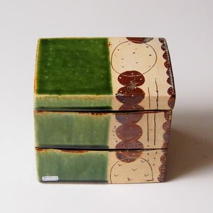 36　織部2段重箱（小） | 滝沢三奈子