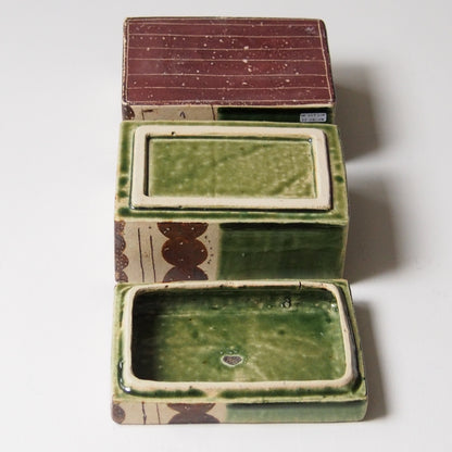 36　織部2段重箱（小） | 滝沢三奈子