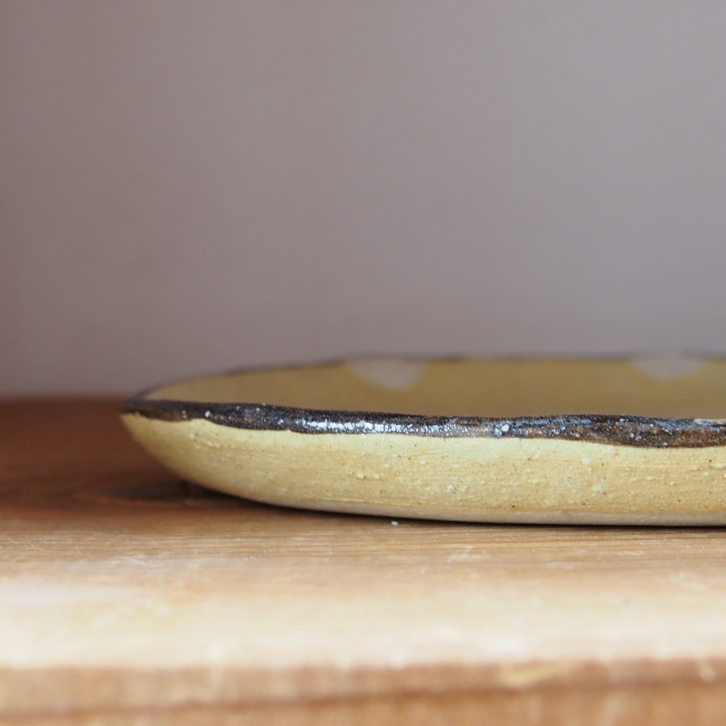 30　くま水玉だ円プレート | 我妻なおり