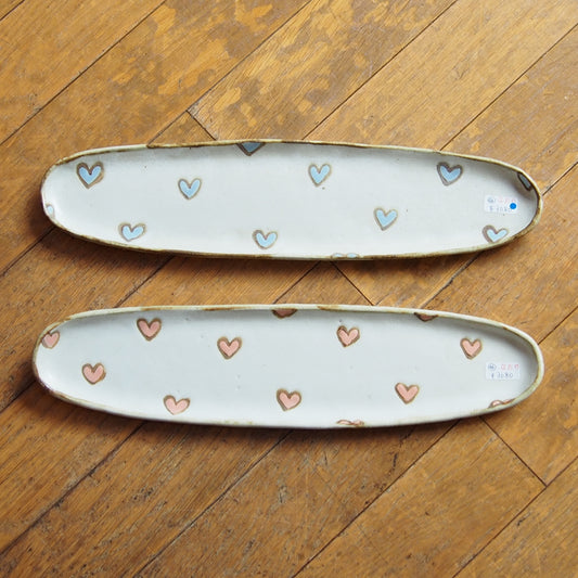 46　だえん長皿(ハート) | 我妻なおり
