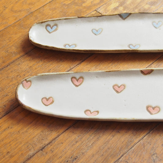 46　だえん長皿(ハート) | 我妻なおり
