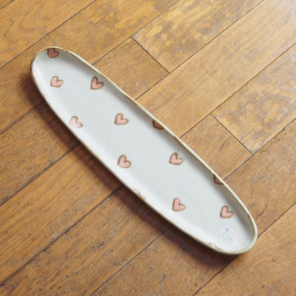 46　だえん長皿(ハート) | 我妻なおり