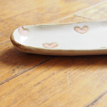 46　だえん長皿(ハート) | 我妻なおり
