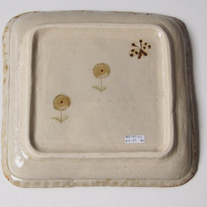 46　フチ四角皿 | 滝沢三奈子