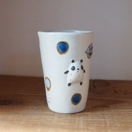 47　パンダ水玉フリーカップ | 我妻なおり