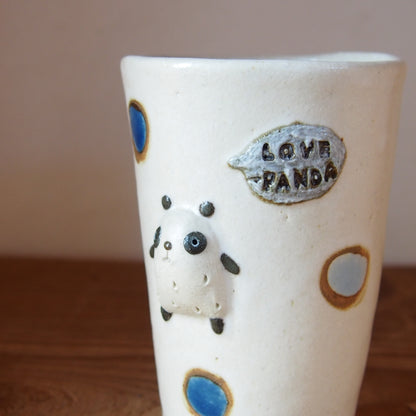 47　パンダ水玉フリーカップ | 我妻なおり