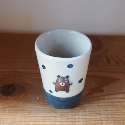 86　くま水玉フリーカップ | 我妻なおり