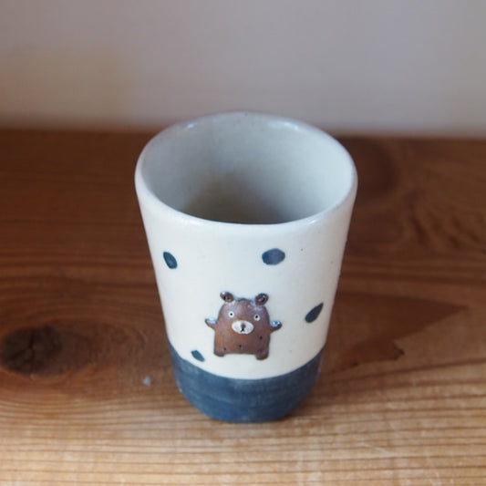 86　くま水玉フリーカップ | 我妻なおり