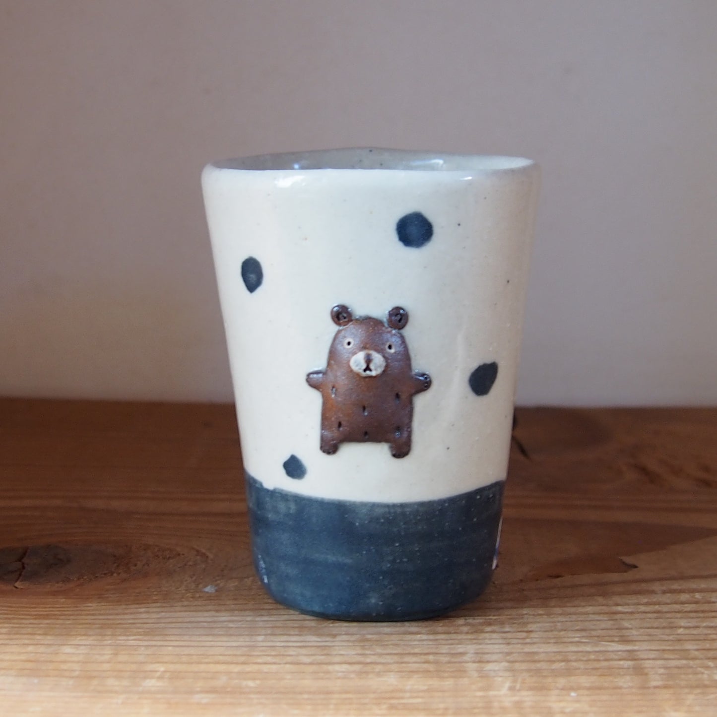 86　くま水玉フリーカップ | 我妻なおり