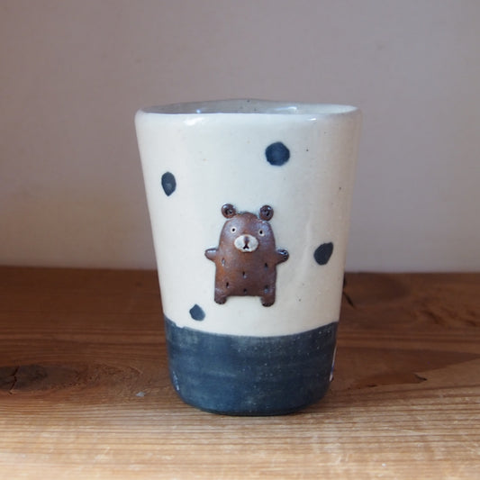 86　くま水玉フリーカップ | 我妻なおり