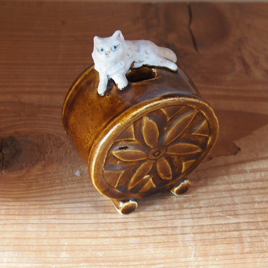 87　扁壺(小)ねこ | 我妻なおり