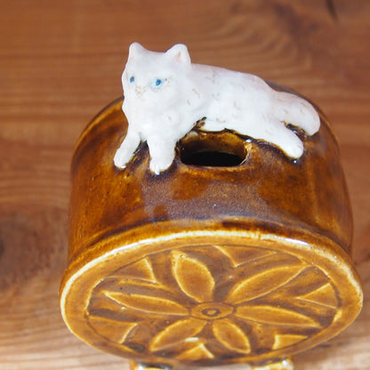 87　扁壺(小)ねこ | 我妻なおり