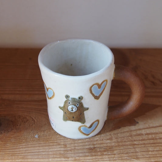 91　LOVE♡BEARたたらマグカップ | 我妻なおり