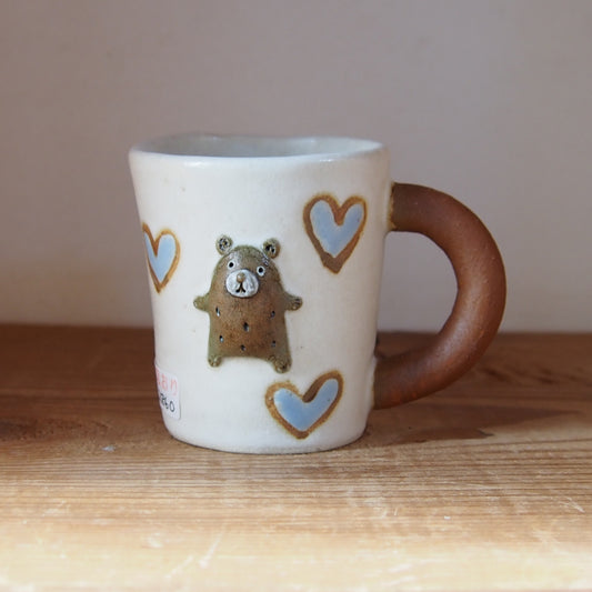 91　LOVE♡BEARたたらマグカップ | 我妻なおり