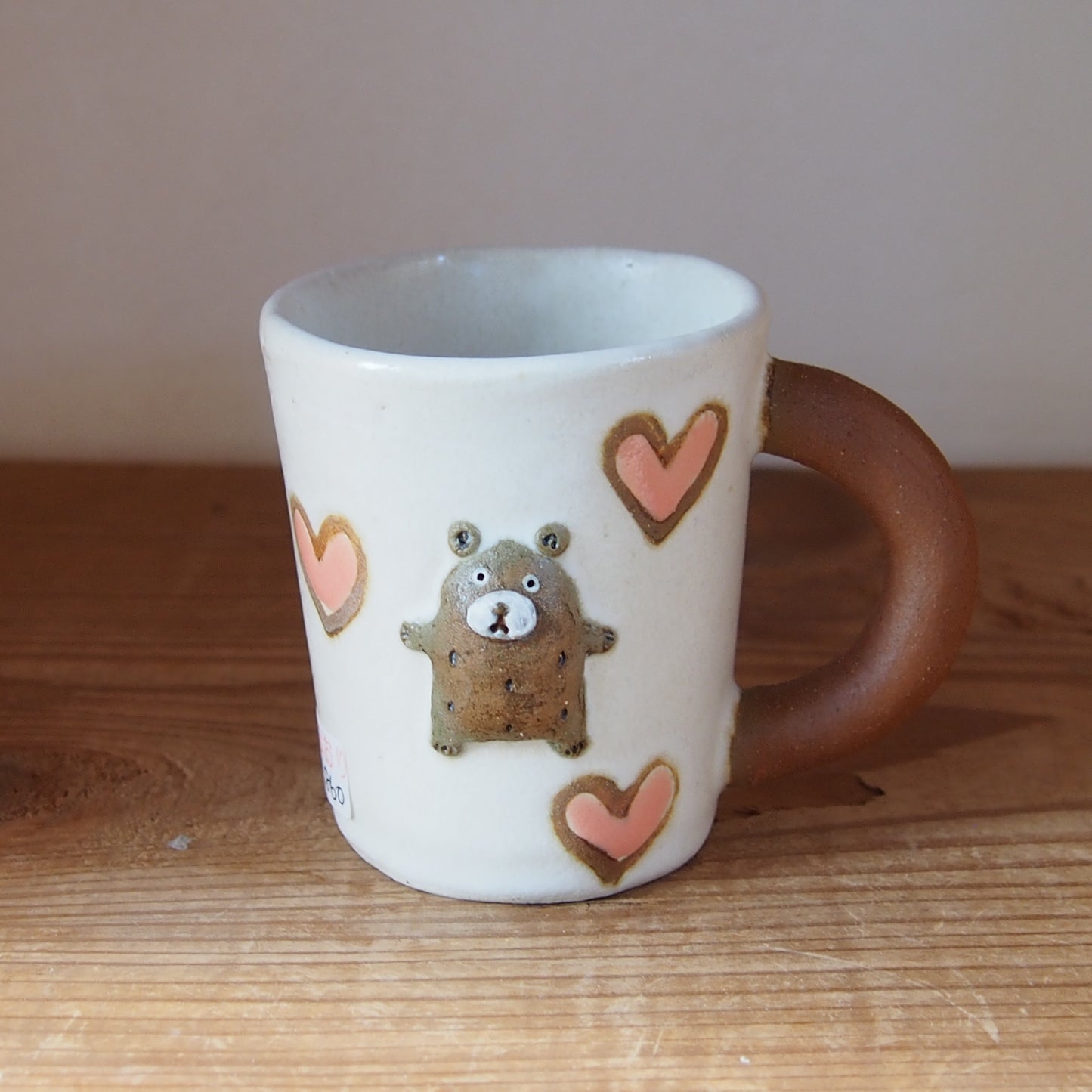 91　LOVE♡BEARたたらマグカップ | 我妻なおり
