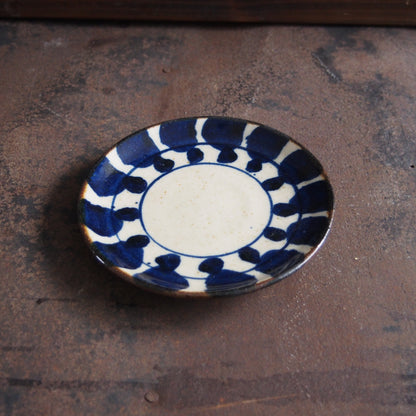 2 染付（葉）5寸皿 | 遠藤 太郎