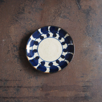 2 染付（葉）5寸皿 | 遠藤 太郎