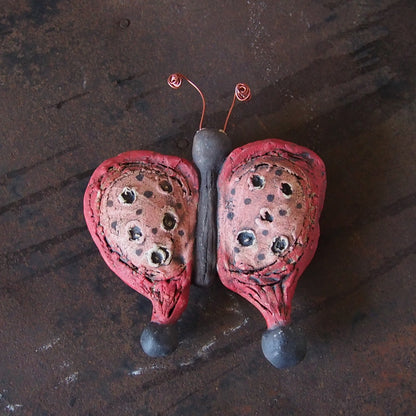 17　ちょうちょ　赤 | 本田あつみ