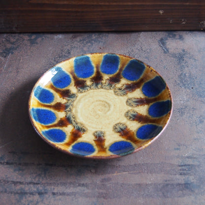 16 安南 青・飴 パスタ皿 | 遠藤 太郎