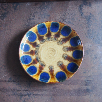 16 安南 青・飴 パスタ皿 | 遠藤 太郎