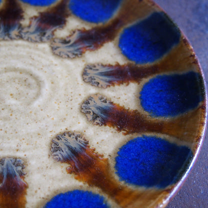 16 安南 青・飴 パスタ皿 | 遠藤 太郎