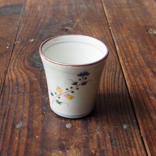 4　色絵花文筒猪口 | 志村和晃