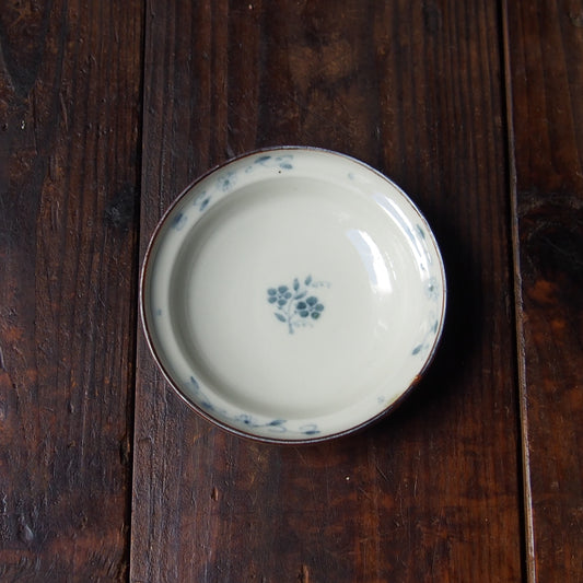 13　染付花文小皿　A | 志村和晃