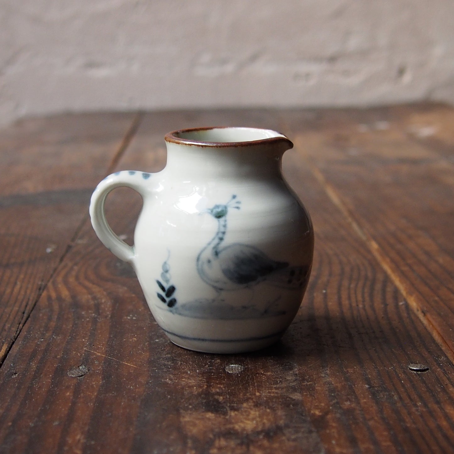 40　染付鳥文ピッチャー　A | 志村和晃