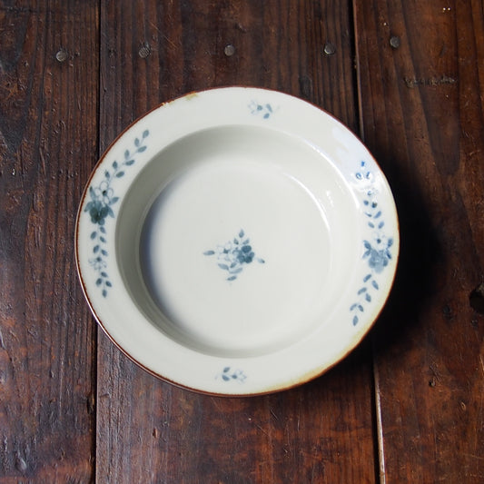 49　染付花文リム6寸鉢　A | 志村和晃