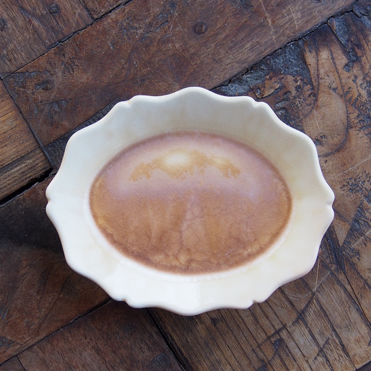 41-33 輪花オーバル小皿 | 梅本勇