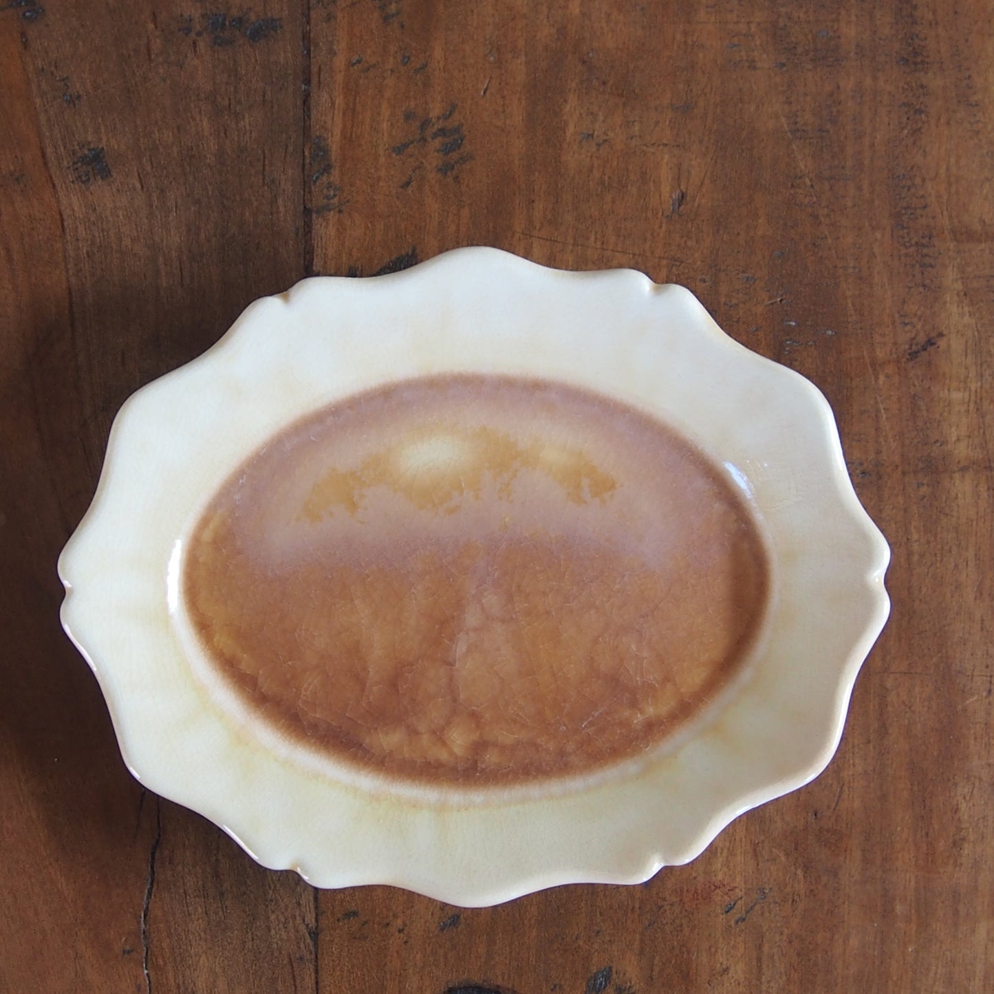 41-33 輪花オーバル小皿 | 梅本勇