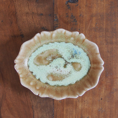 41-32 輪花オーバル小皿 | 梅本勇