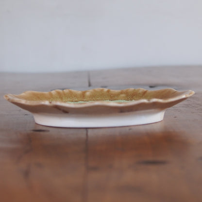 41-32 輪花オーバル小皿 | 梅本勇