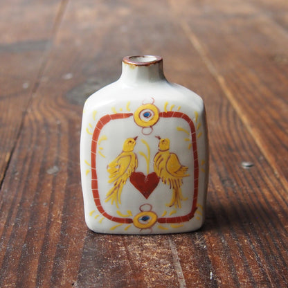 85　色絵双鳥文角小瓶　B | 志村和晃