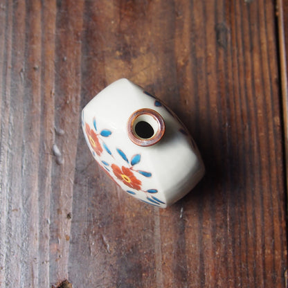 87　色絵ケシ文扁壷 | 志村和晃