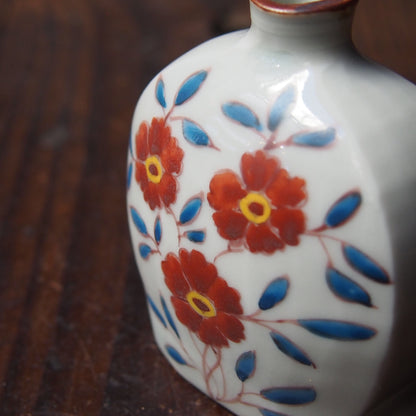 87　色絵ケシ文扁壷 | 志村和晃