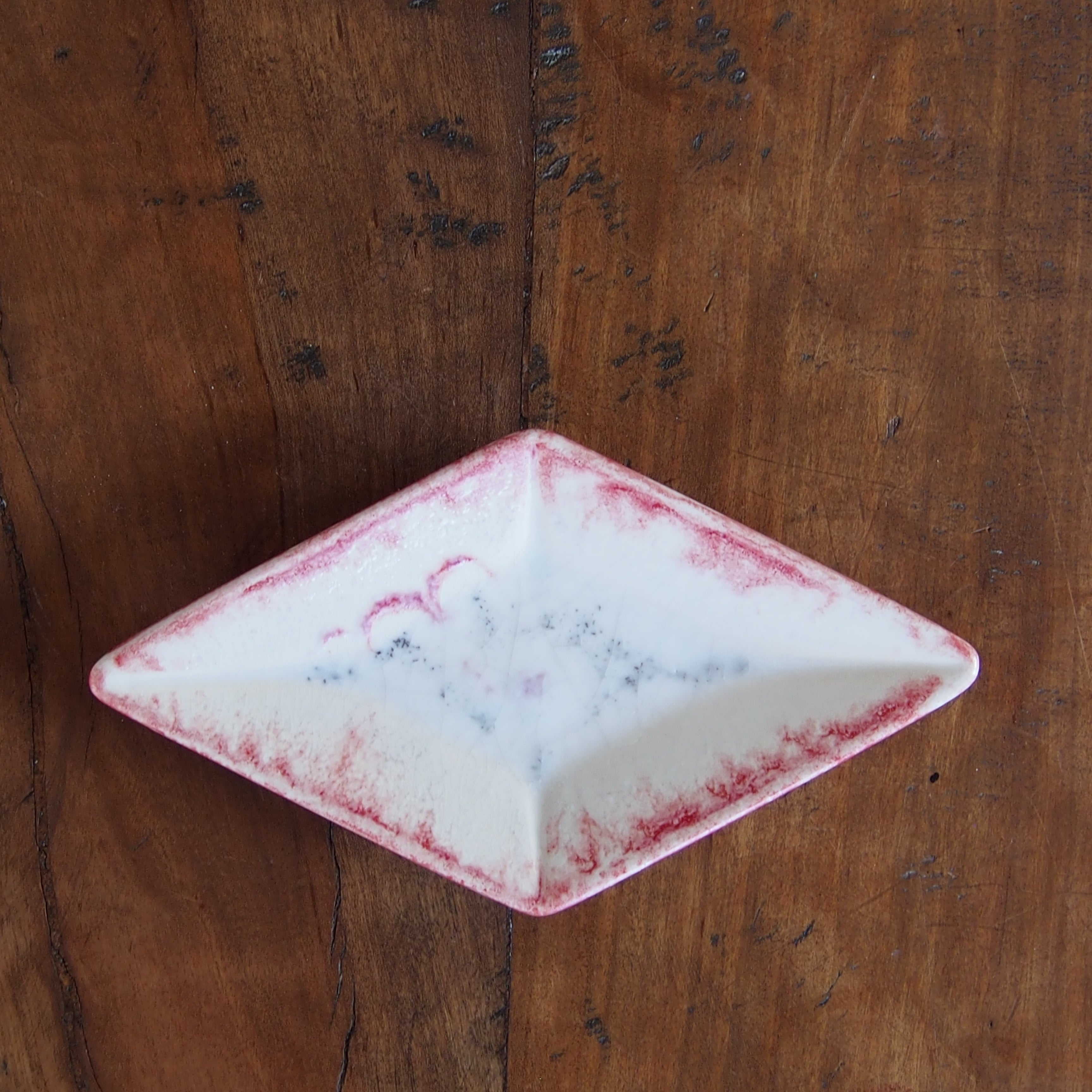 梅本勇】40-1 菱形豆皿 | 益子のギャラリー もえぎ – moegi